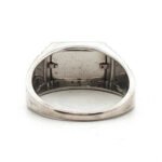 Sterling Silver Diamond "Dad" Mens Ring Size 13 - Image 3