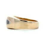 14K Yellow Gold App 2.0cttw Multi-Cut 5 Stone Diamond Mens Wedding Band Size 15 - Image 2