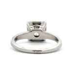 Vintage 14K White Gold App 1.10ct Round Euro Cut Diamond Solitaire Engagement Ring Size 4.75 - Image 3