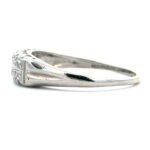 Vintage Platinum App .25cttw Diamond Wedding Anniversary Ring Size 10 - Image 2