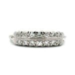 Vintage Platinum App .25cttw Diamond Wedding Anniversary Ring Size 10