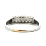 Vintage Platinum App .25cttw Diamond Wedding Anniversary Ring Size 10 - Image 3