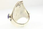 Vintage Sterling Silver Esperanza Mexico Coral Lapis Turquoise Ring Size 9.75 - Image 3