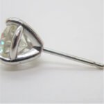 14k White Gold Approx 1.80ct TW Round Brilliant Diamond Stud Earrings - Image 3