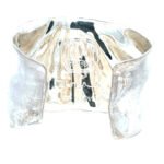 RLM Studio Sterling Silver Vintage Shiny Sculpted Cuff Bracelet - Image 3