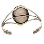 Navajo Sterling Silver with Turquoise Shadow Box Cuff Bracelet - Image 3