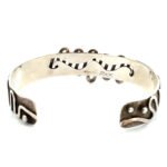 RKK Indian Sterling Silver Squiggle Cuff Bracelet - Image 3