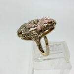 10K-12K Black Hills Gold JCO Oval Leaf Ring Size 6.5 - Image 2