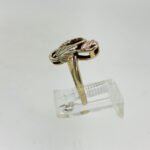 Black Hills Gold Ring with Two Leaves Size 6 1/2 - Image 2