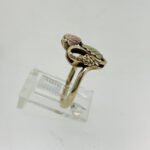 Black Hills Gold Ring with Two Leaves Size 6 1/2 - Image 3