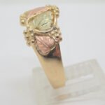 10k Yellow & Black Hills Gold CDI Signed 2-Tone Leaves Grapes Band Ring Sz 11.5 - Image 3