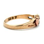 10K Yellow Gold Single Stone Grapes and Leaves Black Hills Gold Ring Size 6 - Image 3