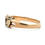 10K Yellow Gold Single Stone Grapes and Leaves Black Hills Gold Ring Size 6 - Image 2