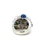 Sterling Silver Unique Bubble Cluster Bezel Set Multi-Ring Size 5 - Image 3