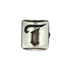 Sterling Silver Monogram "T" Ring Size 8