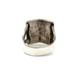 Sterling Silver Monogram "T" Ring Size 8 - Image 3