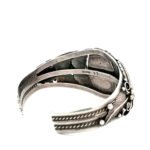 Sterling Silver Navajo Style Turquoise Cuff Bracelet - Image 3