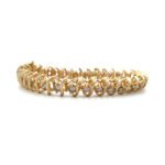 14K Yellow Gold S Link App 3.5cttw Diamond Accented 7" Tennis Bracelet - Image 2