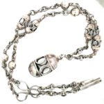 Vintage Sterling Silver Mexican Lantern Pendant Chain Necklace