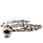 Vintage Sterling Silver Mexican Lantern Pendant Chain Necklace - Image 2