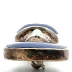 Vintage Sterling Silver Lapis Lazuli Stone Hedge Pendant and Brooch - Image 2