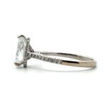Simon G 18K White Gold GIA Cert 1.34ct Pear Brilliant Cut Diamond Hidden Halo Engagement Ring Size 7.5 - Image 2
