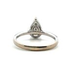 Simon G 18K White Gold GIA Cert 1.34ct Pear Brilliant Cut Diamond Hidden Halo Engagement Ring Size 7.5 - Image 3
