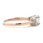 14K Two Tone Gold App 1.75cttw Multi-cut Diamond Three Stone Anniversary Ring Size 11 - Image 2