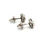 Vintage 14K Two Tone Gold App .50cttw Sapphire Screwback Stud Earrings - Image 2