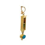 James Carter 18K Yellow Gold Cloisonne Enamel Sunset Diamond Opal Accented Artisan Pendant - Image 2
