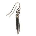 Sterling Silver Roman Glass Oval Dangled Earrings - Image 3