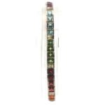 Sterling Silver Multi Semi Precious Gemstone Channel Set Tennis Bracelet