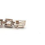 Sterling Silver Amethyst Oval Cut Prong Setting Tennis Bracelet - Image 3
