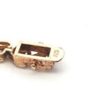 Sterling Silver Ruby And CZ Prong Setting Heart Shaped Tennis Bracelet - Image 3