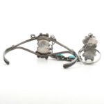Sterling Silver Turquoise Vintage Inspired Slave Bracelet - Image 2