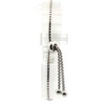Sterling Silver Green Amethyst Prong Setting With CZ Accents Bracelet - Image 2